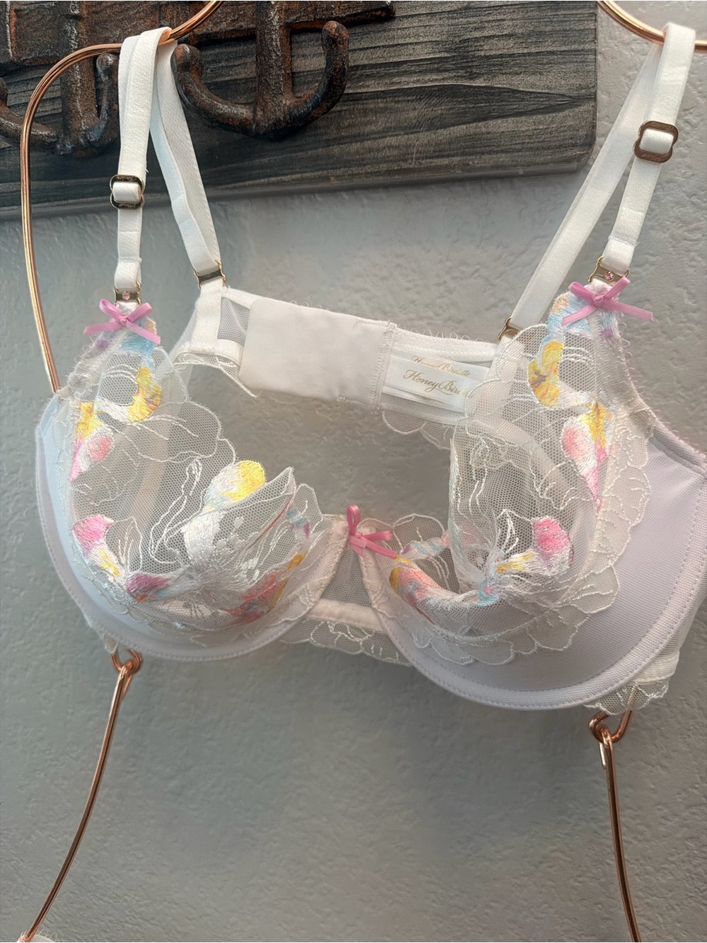 Honey birdette | Fleur 3 piece lingerie set | medium/36d. NWT - Picture 2 of 11